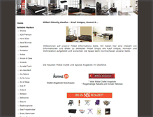 Tablet Screenshot of moebeloutlet24.com